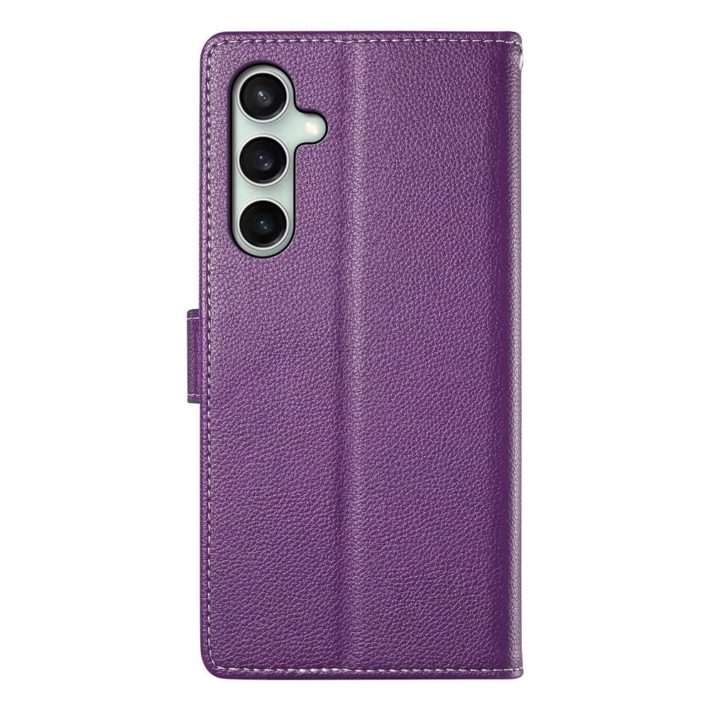Samsung Galaxy S26 FE EIDERWOOD Flip Cover m. Kortholder og Strop - Lilla