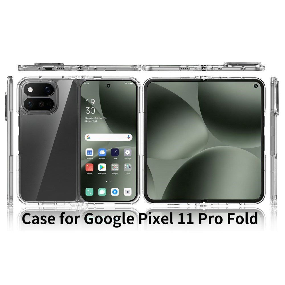 Google Pixel 11 Pro Fold EIDERWOOD Hybrid Plast Cover - Gennemsigtig