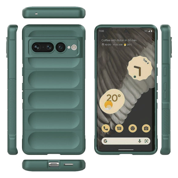 Google Pixel 7 Pro Fleksibelt Plastik Cover - Grøn