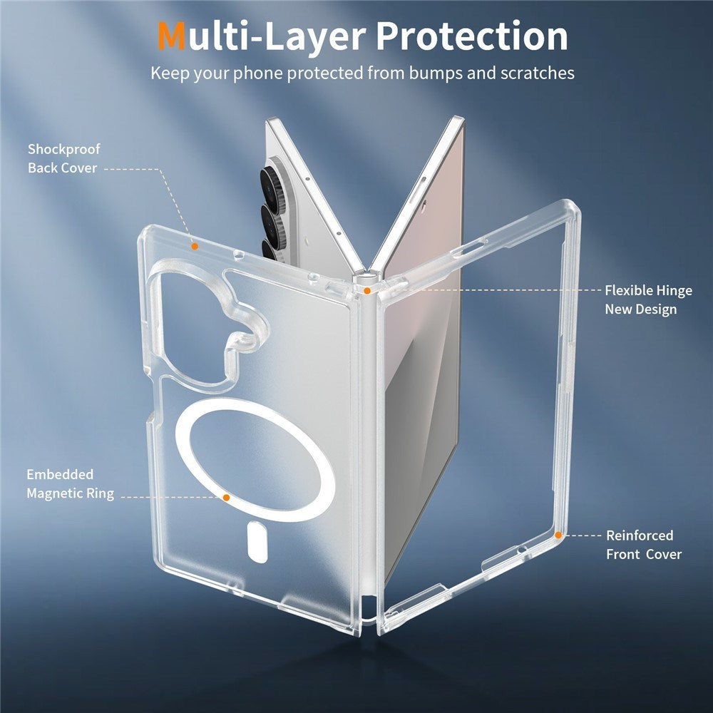 Samsung Galaxy Z Fold8 Mat Fleksibelt Plast Cover - MagSafe Kompatibel - Gennemsigtig