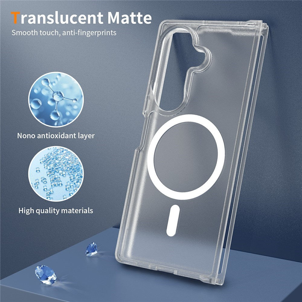 Samsung Galaxy Z Fold8 Mat Fleksibelt Plast Cover - MagSafe Kompatibel - Gennemsigtig