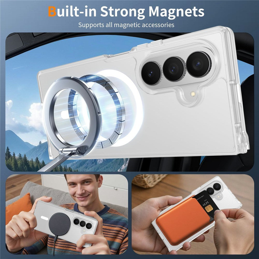 Samsung Galaxy Z Fold8 Mat Fleksibelt Plast Cover - MagSafe Kompatibel - Gennemsigtig