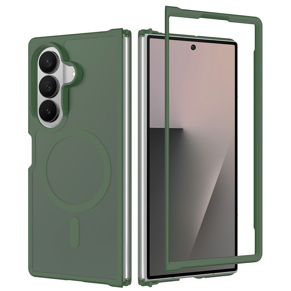 Samsung Galaxy Z Fold8 Mat Fleksibelt Plast Cover - MagSafe Kompatibel - Grøn