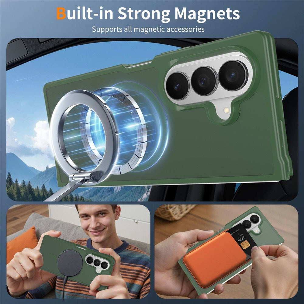 Samsung Galaxy Z Fold8 Mat Fleksibelt Plast Cover - MagSafe Kompatibel - Grøn
