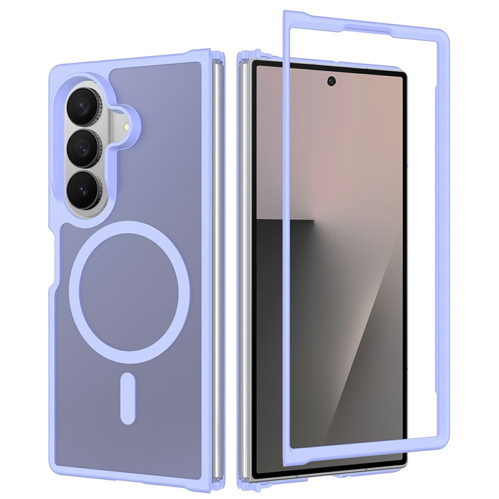 Samsung Galaxy Z Fold8 Mat Fleksibelt Plast Cover - MagSafe Kompatibel - Lilla