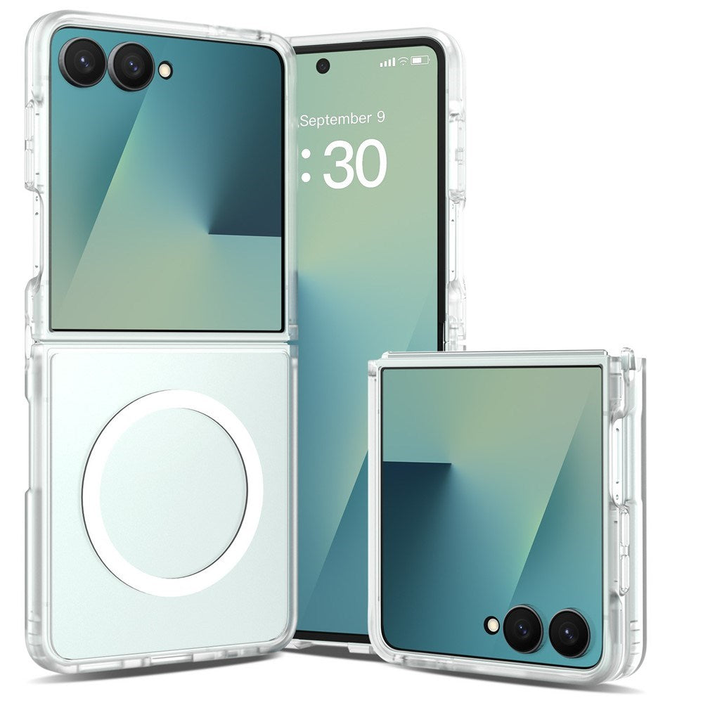 Samsung Galaxy Z Flip8 Mat Fleksibelt Plast Cover - MagSafe Kompatibel - Gennemsigtig