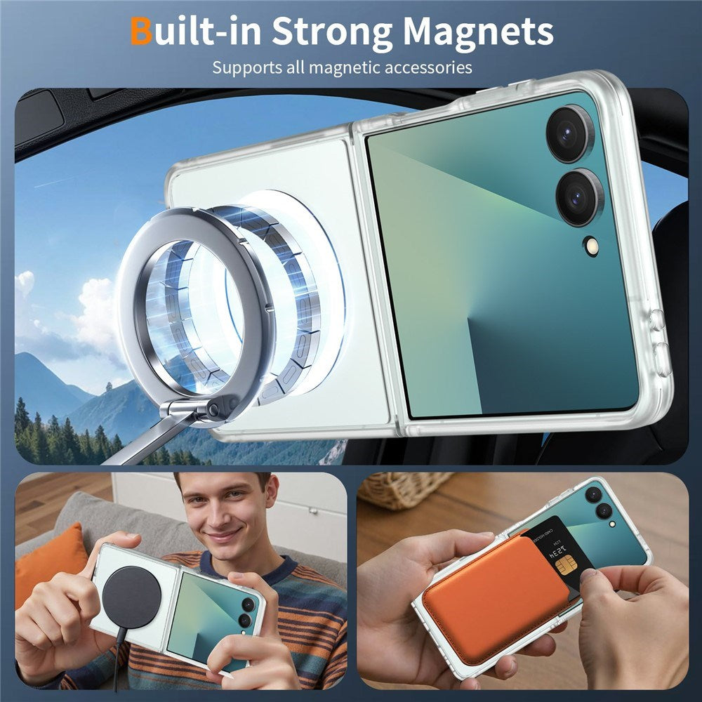 Samsung Galaxy Z Flip8 Mat Fleksibelt Plast Cover - MagSafe Kompatibel - Gennemsigtig
