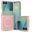 Samsung Galaxy Z Flip8 Mat Fleksibelt Plast Cover - MagSafe Kompatibel - Lyserød