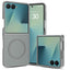 Samsung Galaxy Z Flip8 Mat Fleksibelt Plast Cover - MagSafe Kompatibel - Grå