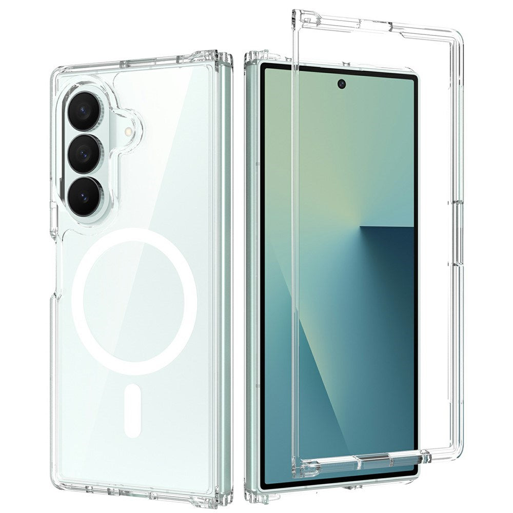 Samsung Galaxy Z Fold8 Hybrid Plast Cover - MagSafe Kompatibel - Gennemsigtig
