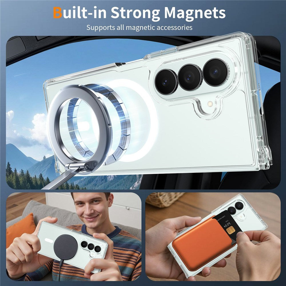 Samsung Galaxy Z Fold8 Hybrid Plast Cover - MagSafe Kompatibel - Gennemsigtig
