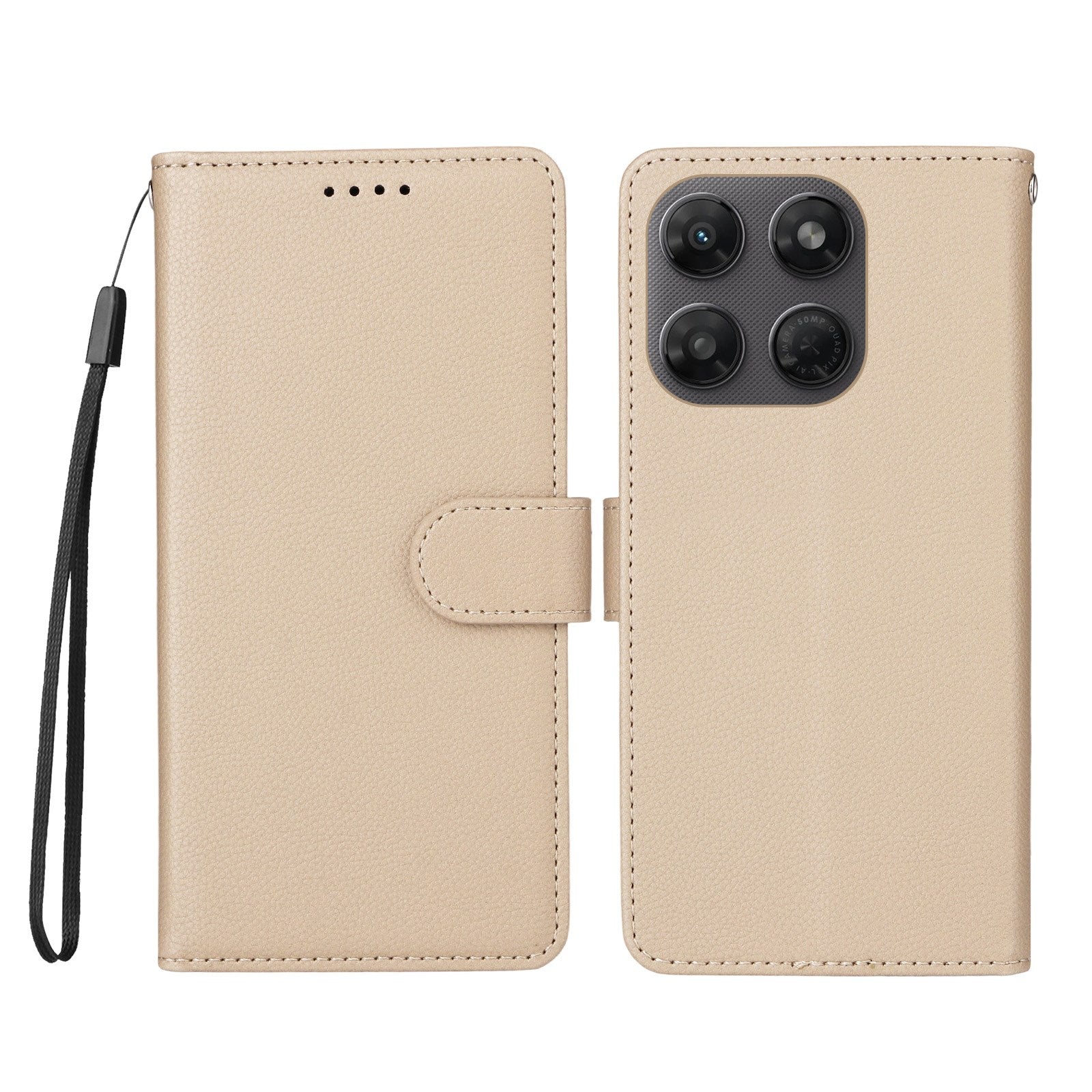 Motorola Moto G47 / G37 EIDERWOOD Flip Cover (RFID Blokering) - Beige