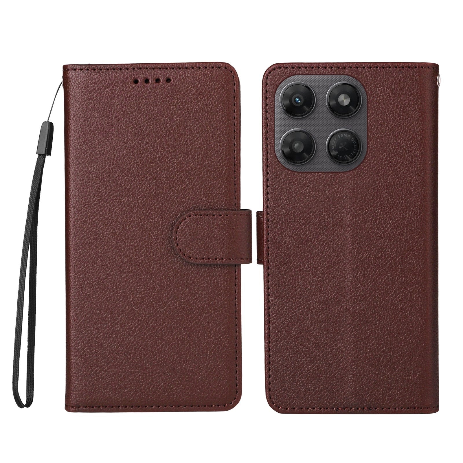 Motorola Moto G47 / G37 EIDERWOOD Flip Cover (RFID Blokering) - Brun