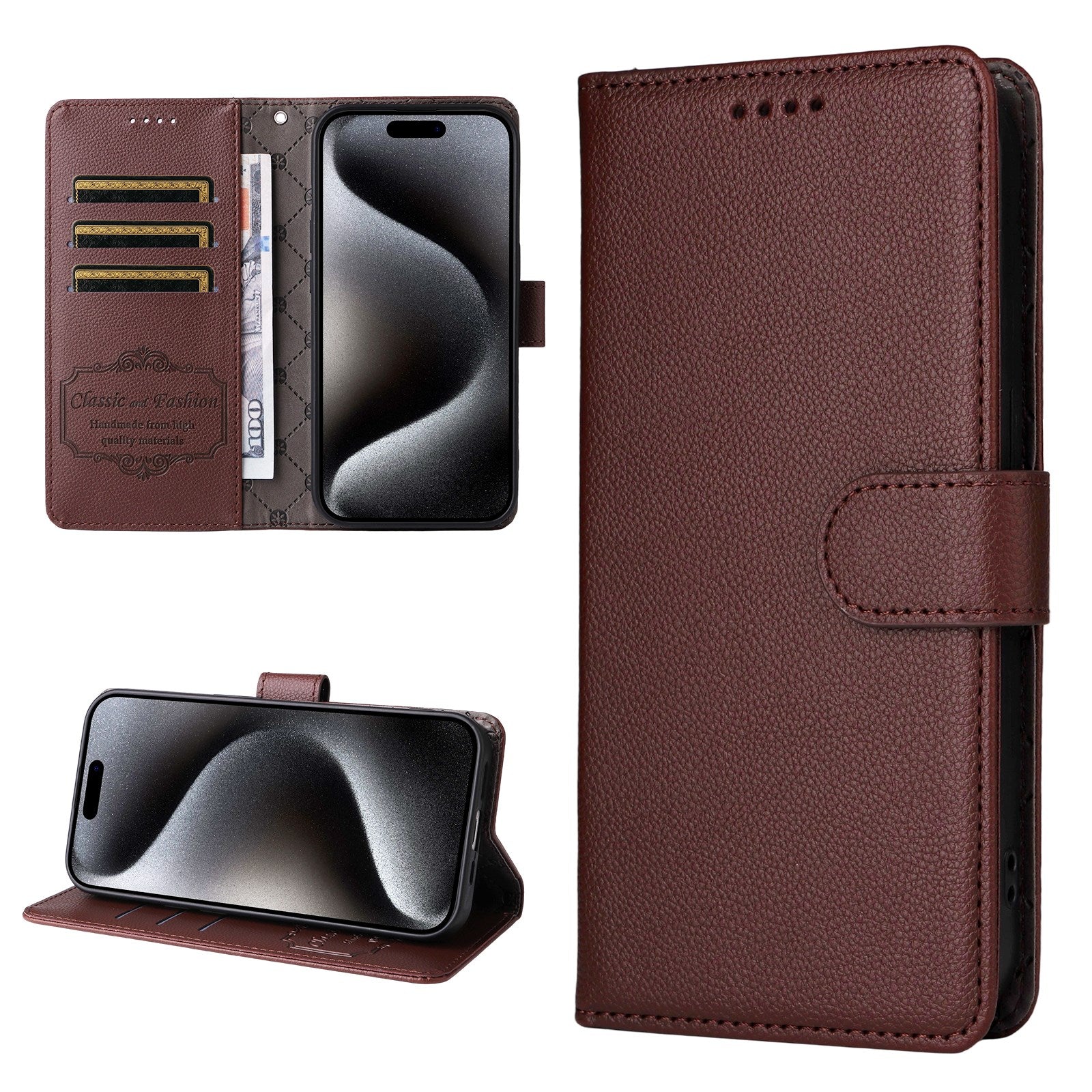 Motorola Moto G47 / G37 EIDERWOOD Flip Cover (RFID Blokering) - Brun