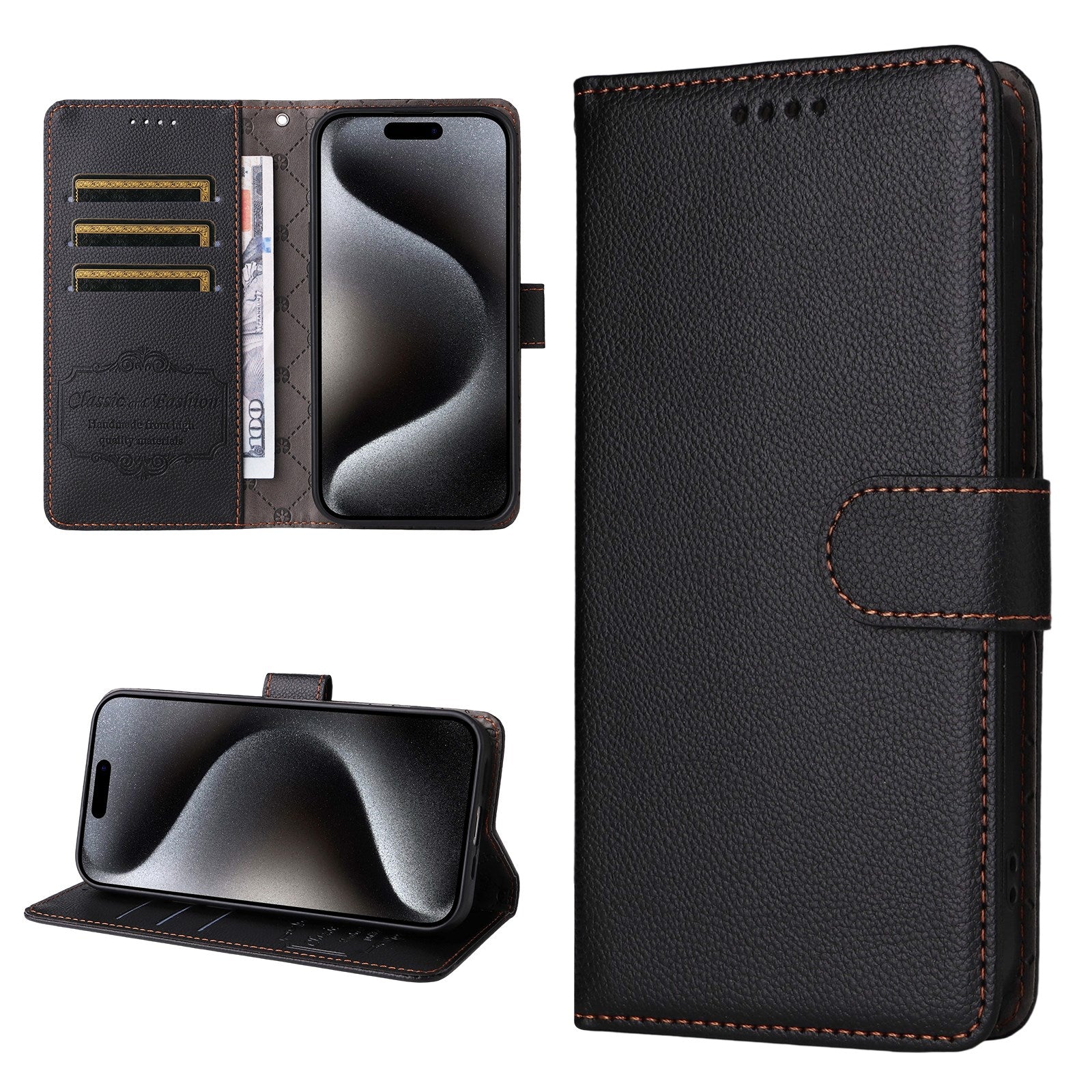 Motorola Moto G47 / G37 EIDERWOOD Flip Cover (RFID Blokering) - Sort