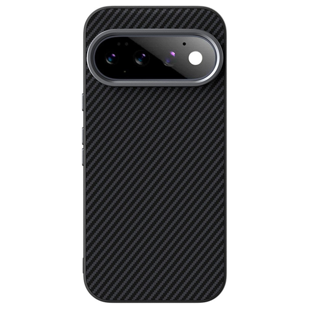 Google Pixel 11 ABEEL Hybrid Cover m. Karbonfibretekstur - Sort