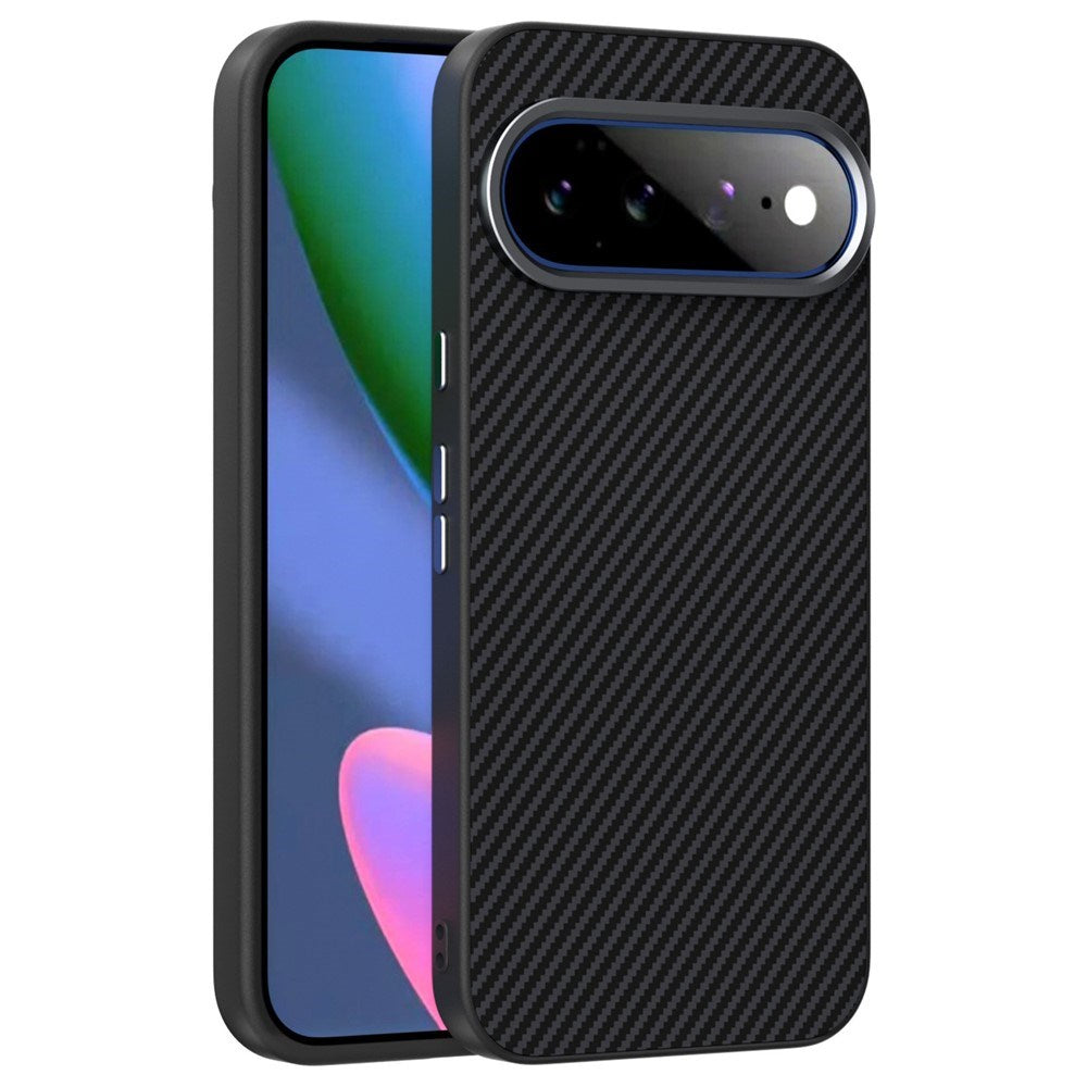 Google Pixel 11 Pro XL ABEEL Hybrid Cover m. Karbonfibretekstur - Sort