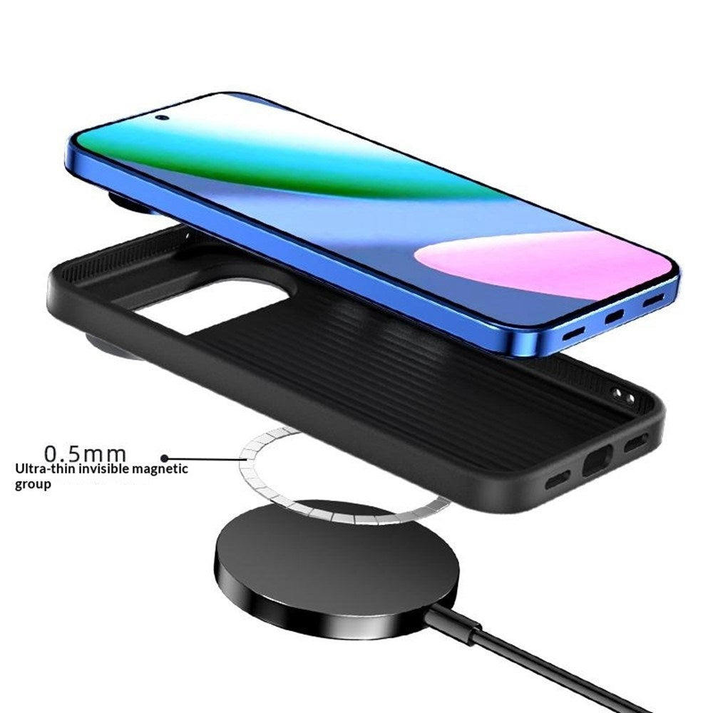 Google Pixel 11 Pro XL ABEEL Hybrid Cover m. Karbonfibretekstur - Sort