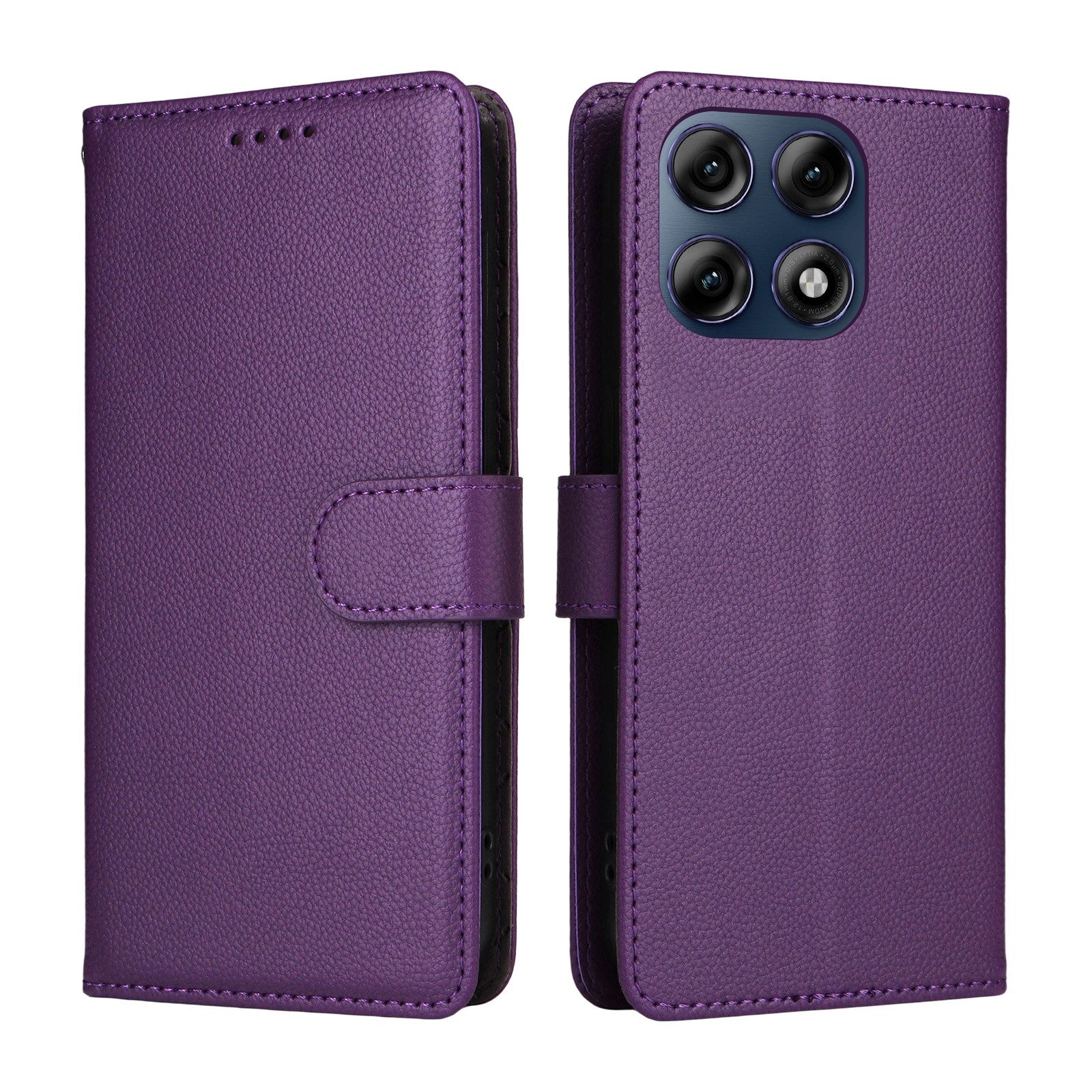 Motorola Edge 70 Pro EIDERWOOD Kunstlæder Flip Cover m. Strop - Lilla
