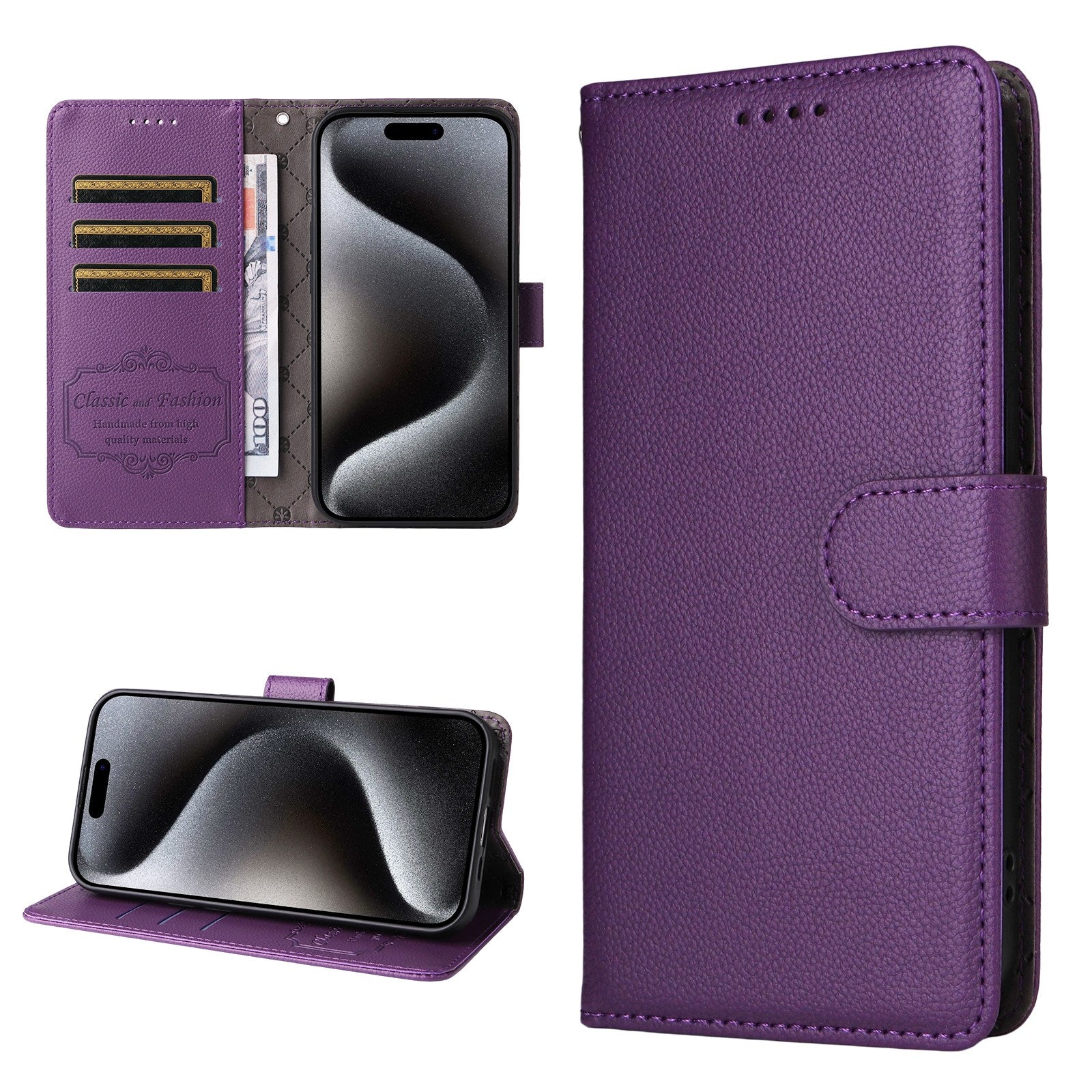Motorola Edge 70 Pro EIDERWOOD Kunstlæder Flip Cover m. Strop - Lilla