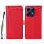 Motorola Edge 70 Pro EIDERWOOD Kunstlæder Flip Cover m. Strop - Rød