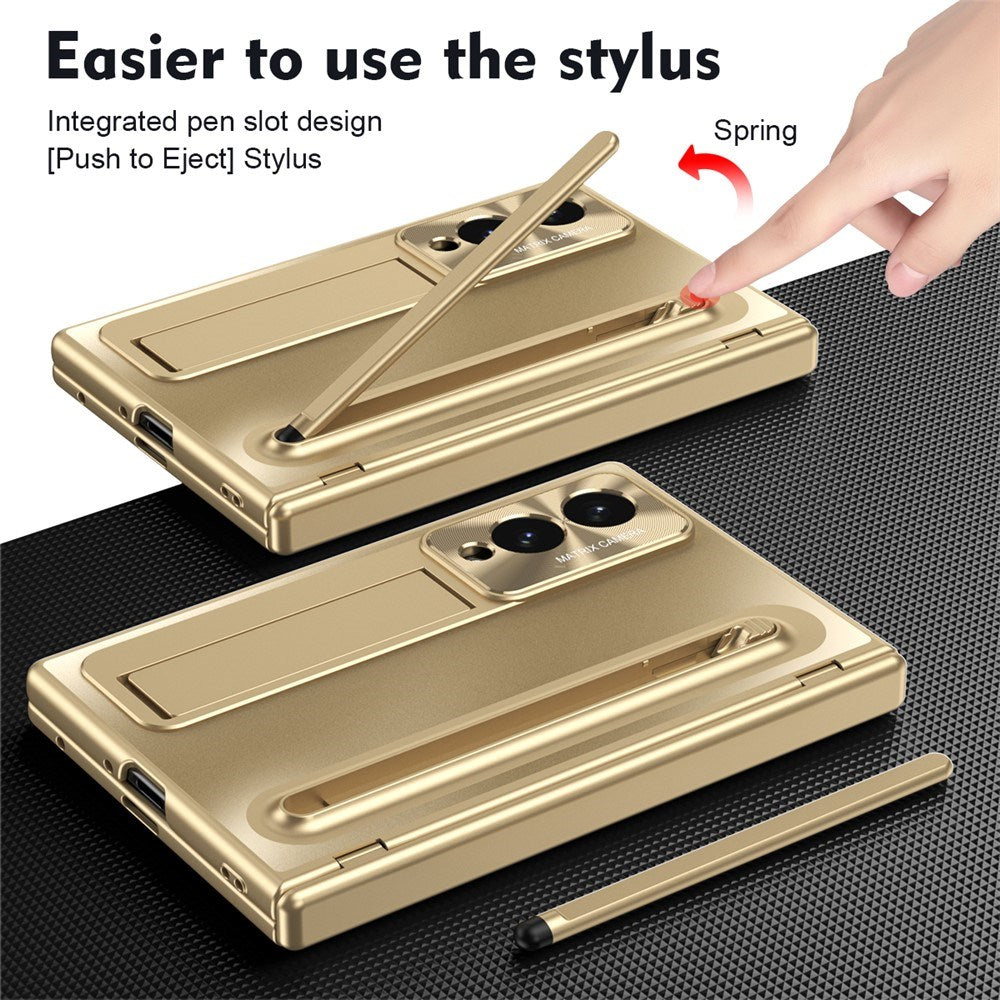 Samsung Galaxy Z Fold8 EIDERWOOD Cover m. Styluspen & Kickstand - Guld