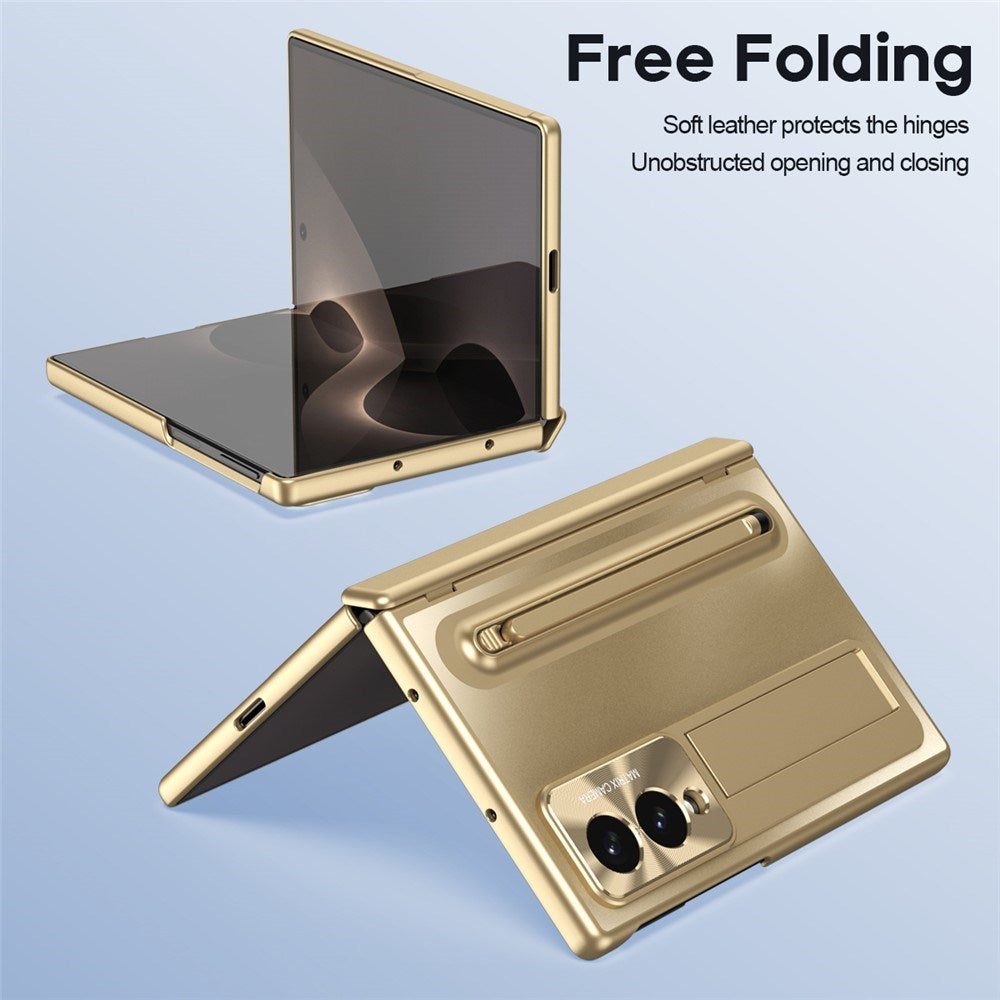 Samsung Galaxy Z Fold8 EIDERWOOD Cover m. Styluspen & Kickstand - Guld