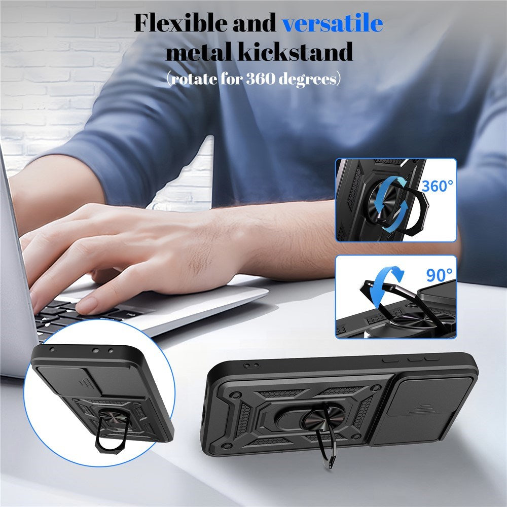 OnePlus Nord CE6 EIDERWOOD Hybrid Håndværker Cover m. Kickstand & Cam Slider - Sort
