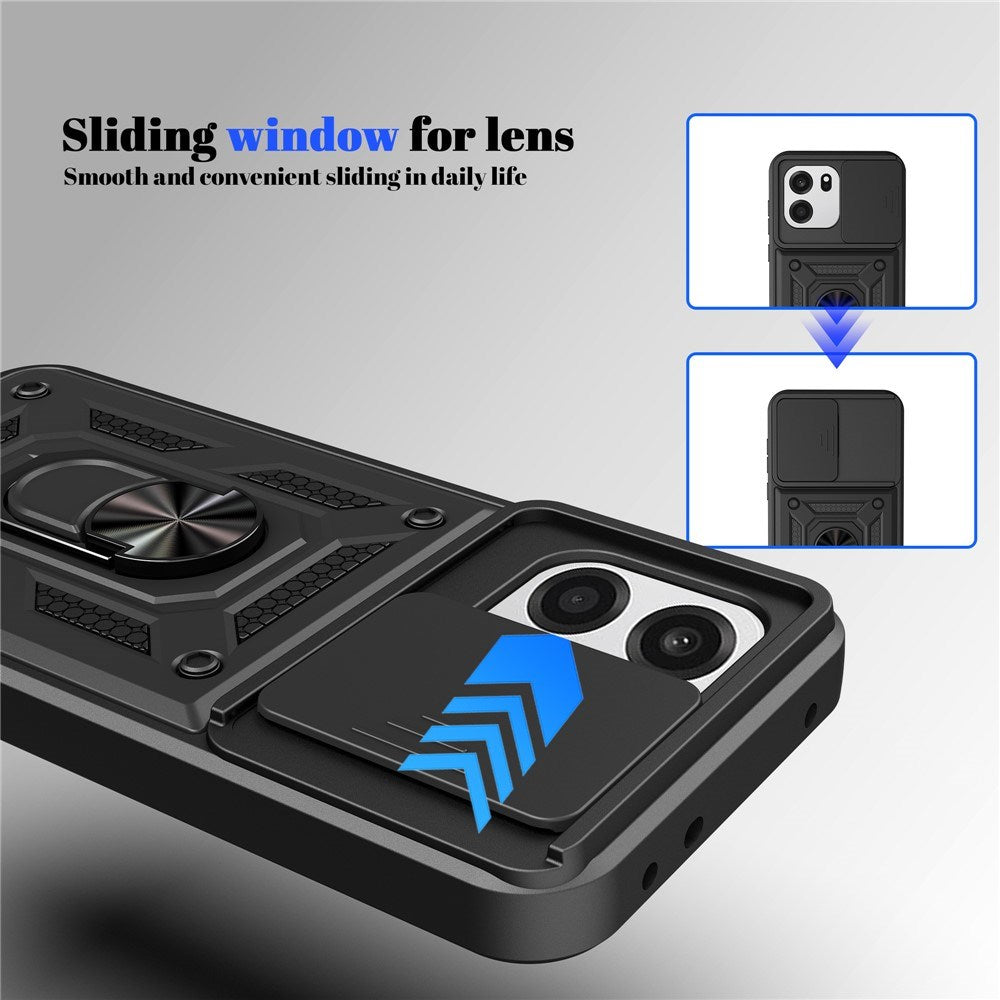 OnePlus Nord CE6 EIDERWOOD Hybrid Håndværker Cover m. Kickstand & Cam Slider - Rød