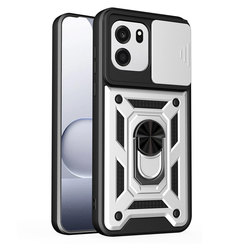 OnePlus Nord CE6 EIDERWOOD Hybrid Håndværker Cover m. Kickstand & Cam Slider - Sølv