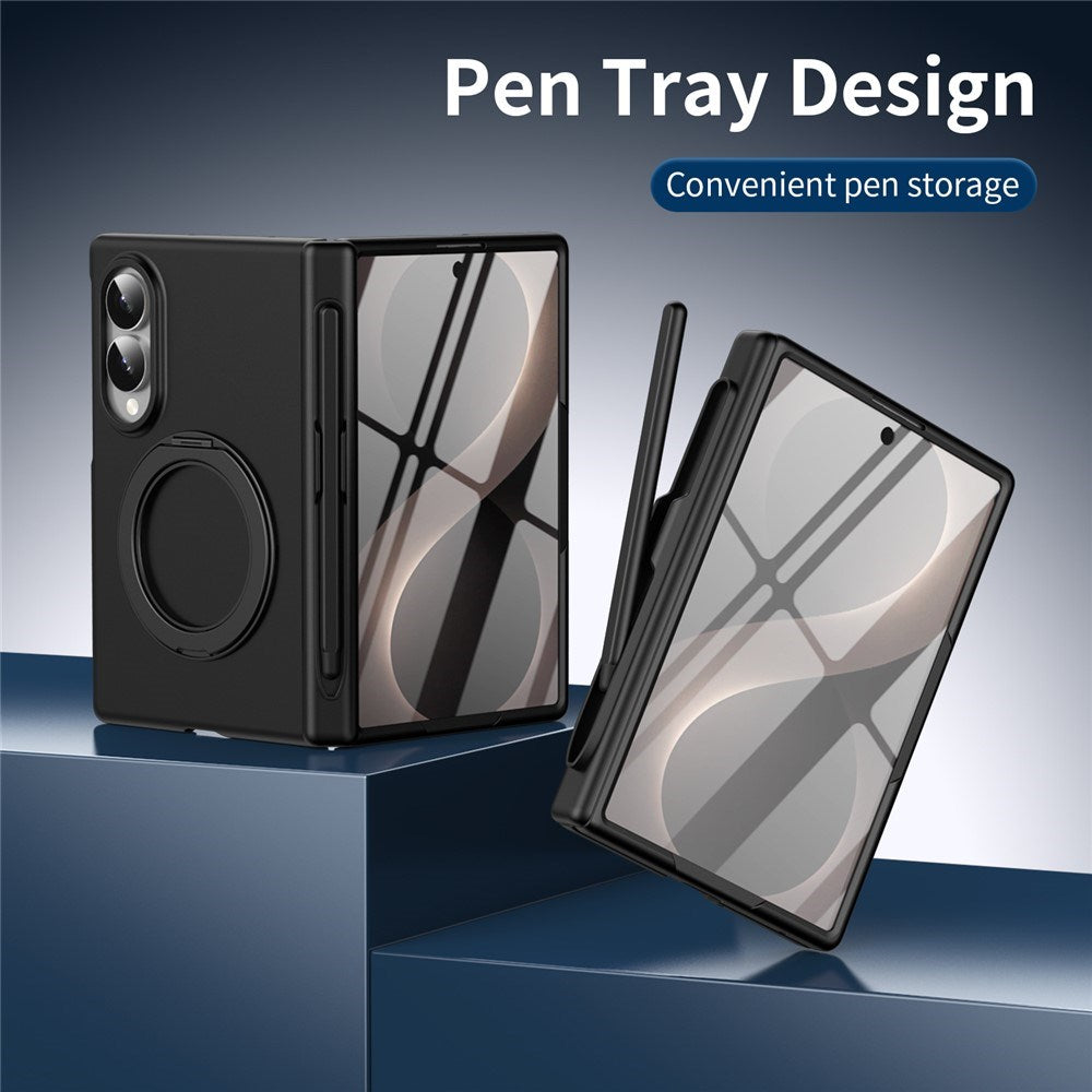 Samsung Galaxy Z Fold8 EIDERWOOD Cover m. Skærmbeskyttelse & Ståfunktion - Sort