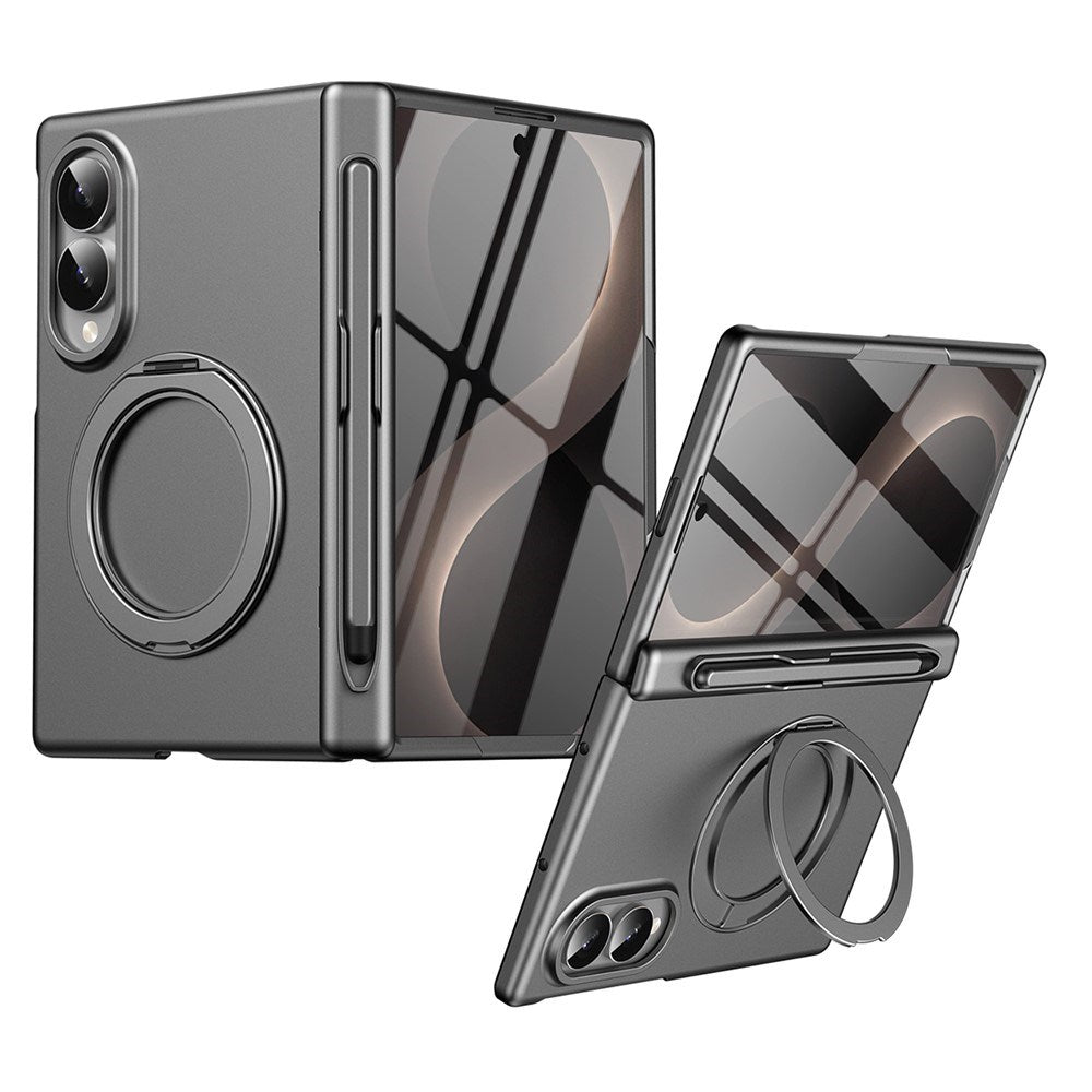 Samsung Galaxy Z Fold8 EIDERWOOD Cover m. Skærmbeskyttelse & Ståfunktion - Grå