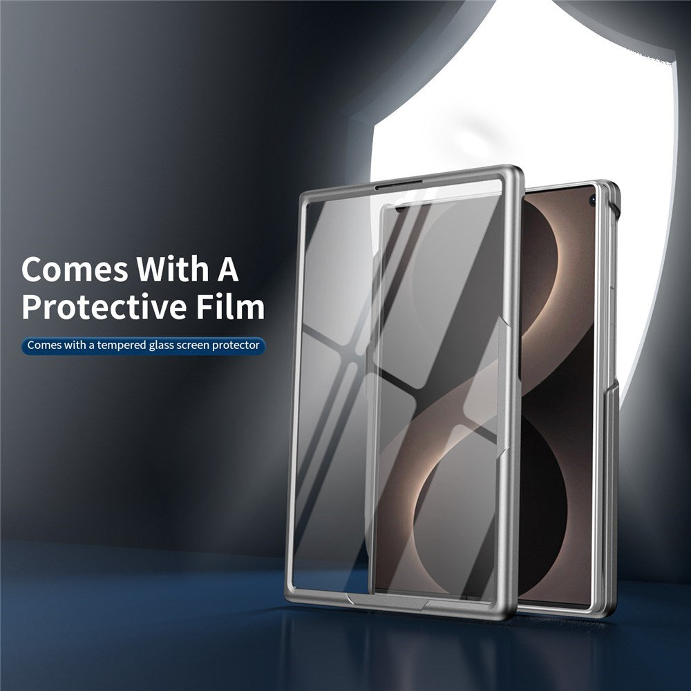 Samsung Galaxy Z Fold8 EIDERWOOD Cover m. Skærmbeskyttelse & Ståfunktion - Grå