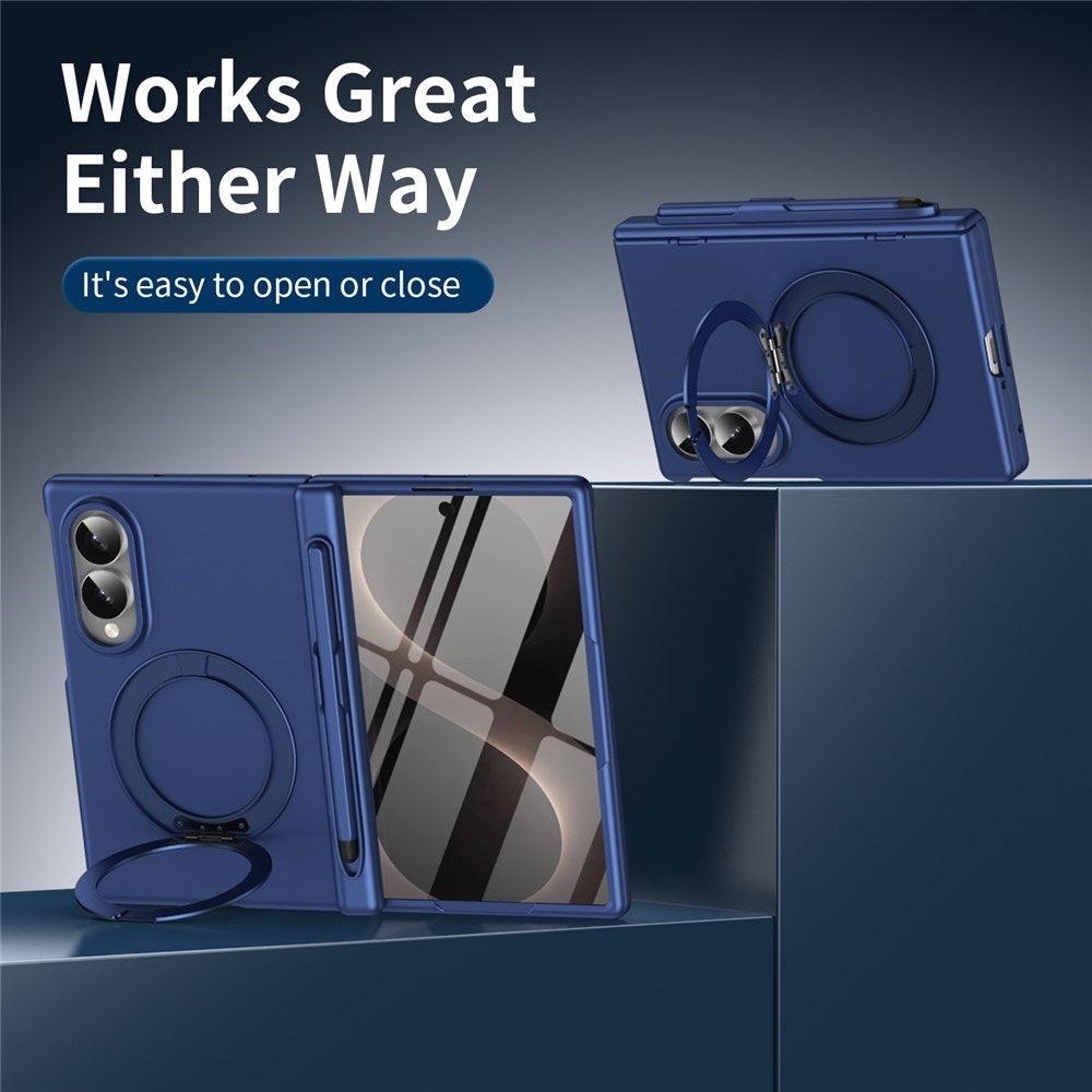 Samsung Galaxy Z Fold8 EIDERWOOD Cover m. Skærmbeskyttelse & Ståfunktion - Blå