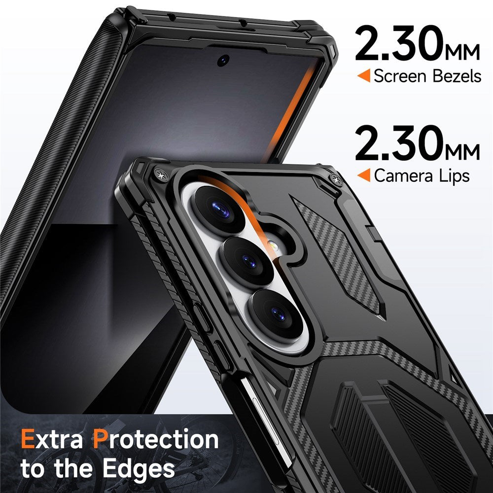 Samsung Galaxy Z Fold8 Ultra / Fold7 EIDERWOOD Håndværkercover m. Indbygget Kickstand - MagSafe Kompatibel - Sort
