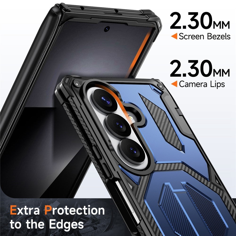 Samsung Galaxy Z Fold8 Ultra / Fold7 EIDERWOOD Håndværkercover m. Indbygget Kickstand - MagSafe Kompatibel - Sort / Blå