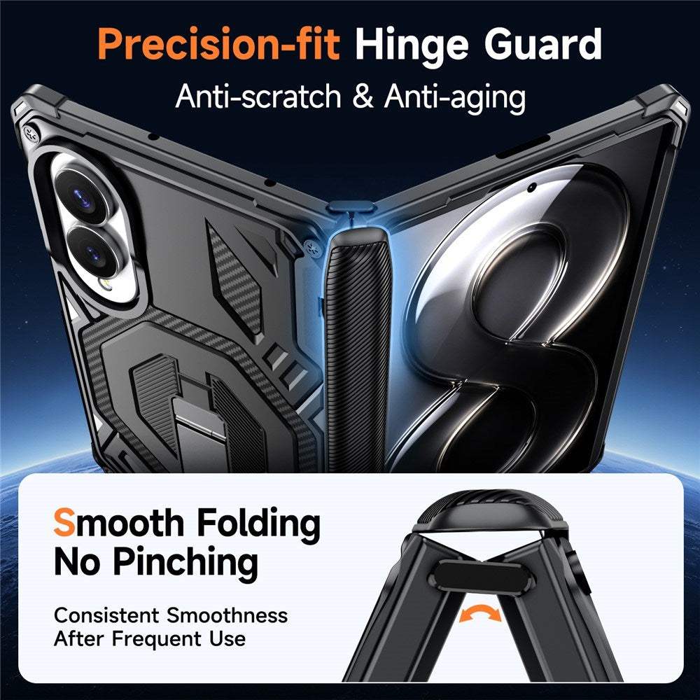 Samsung Galaxy Z Fold8 EIDERWOOD Håndværkercover m. Indbygget Kickstand - MagSafe Kompatibel - Sort