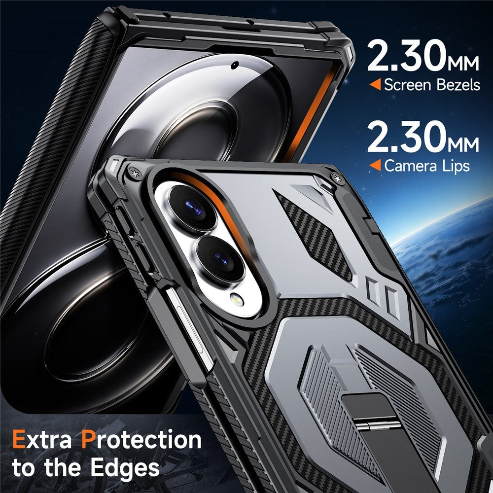 Samsung Galaxy Z Fold8 EIDERWOOD Håndværkercover m. Indbygget Kickstand - MagSafe Kompatibel - Sort / Grå