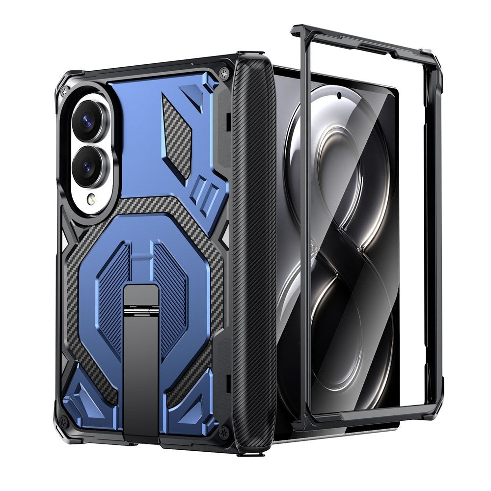 Samsung Galaxy Z Fold8 EIDERWOOD Håndværkercover m. Indbygget Kickstand - MagSafe Kompatibel - Sort / Blå