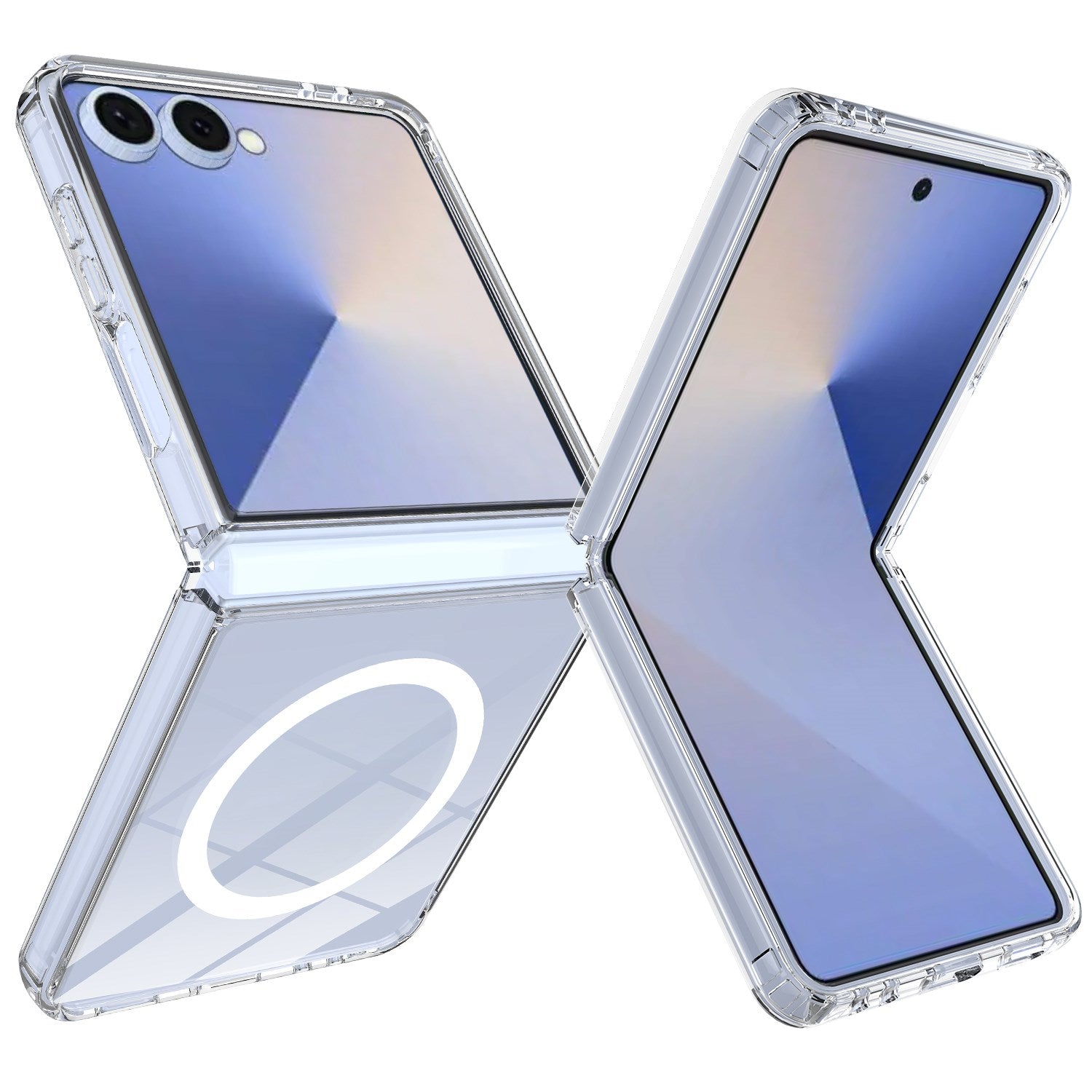 Samsung Galaxy Z Flip8 EIDERWOOD Hybrid Plast Cover - MagSafe Kompatibel - Gennemsigtig