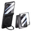 Samsung Galaxy Z Flip8 EIDERWOOD Cover - Indbygget Skærmbeskyttelse & Ståfunktion - Sort