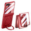 Samsung Galaxy Z Flip8 EIDERWOOD Cover - Indbygget Skærmbeskyttelse & Ståfunktion - Rød
