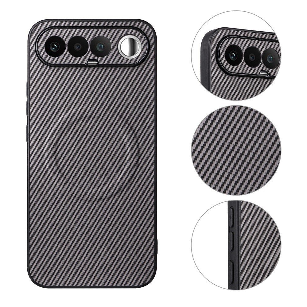 Realme 16 EIDERWOOD Hybrid Carbon Cover - MagSafe Kompatibel - Grå