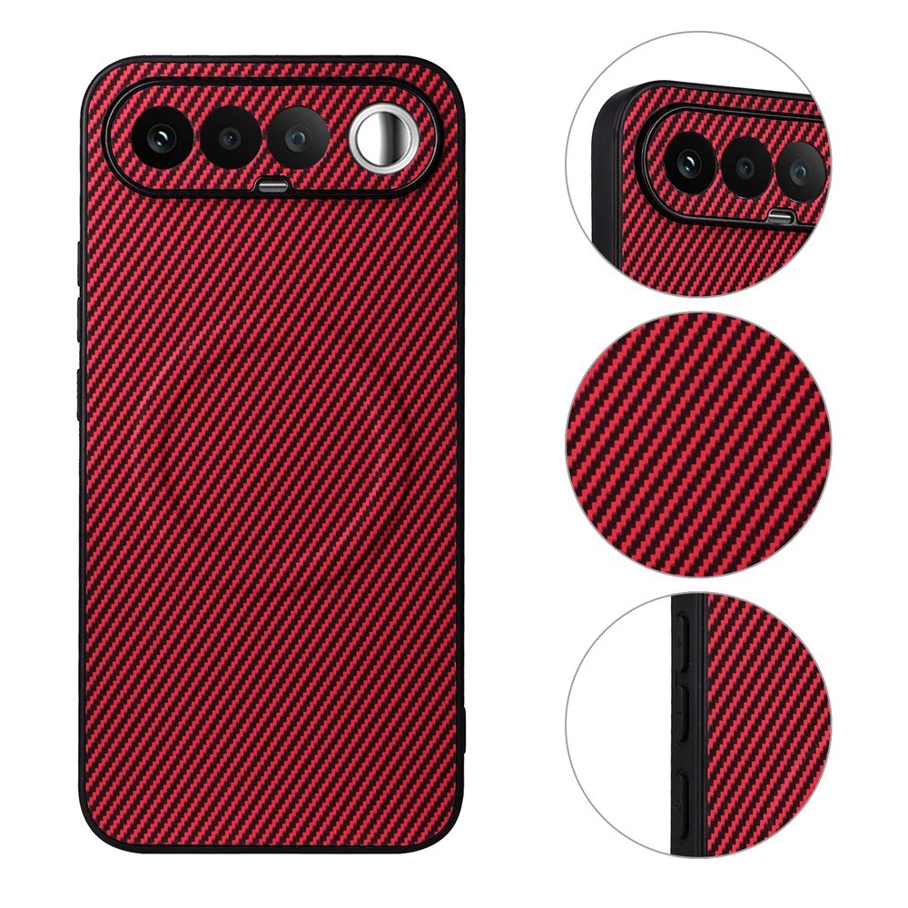 Realme 16 EIDERWOOD Hybrid Carbon Cover - MagSafe Kompatibel - Rød