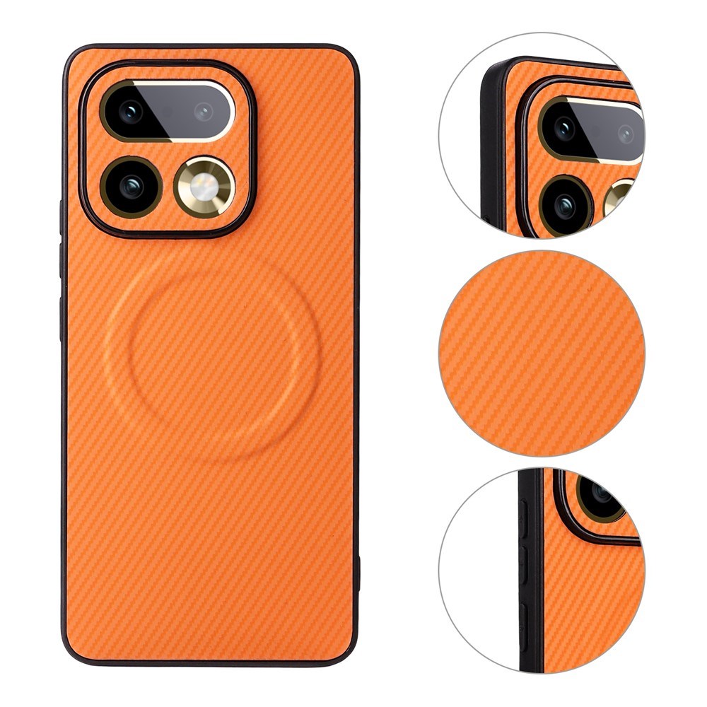 Realme 16 Pro+ EIDERWOOD Hybrid Carbon Cover - MagSafe Kompatibel - Orange