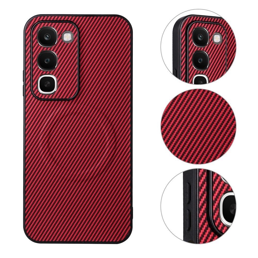 Realme C100 EIDERWOOD Hybrid Carbon Cover - MagSafe Kompatibel - Rød
