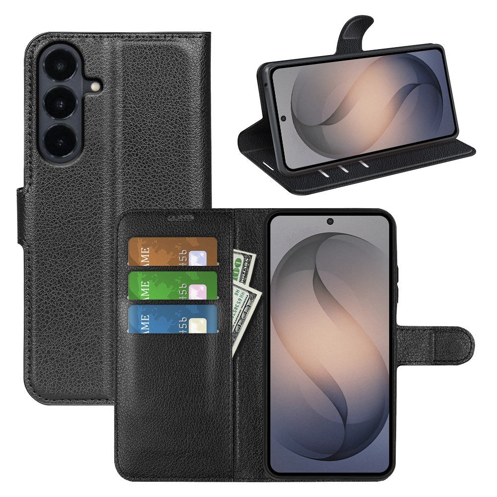 Samsung Galaxy S26 FE EIDERWOOD Flipcover m. Kortholder & Ståfunktion - Sort