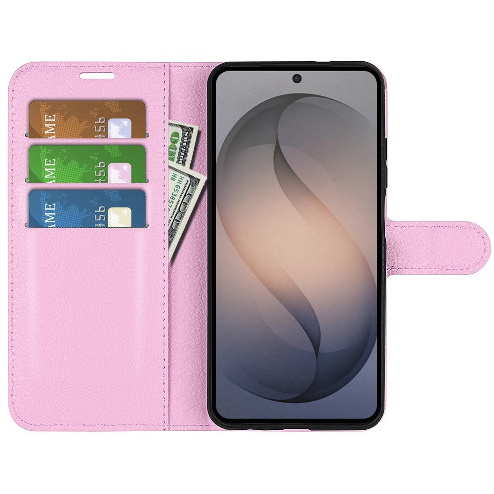 Samsung Galaxy S26 FE EIDERWOOD Flipcover m. Kortholder & Ståfunktion - Lyserød