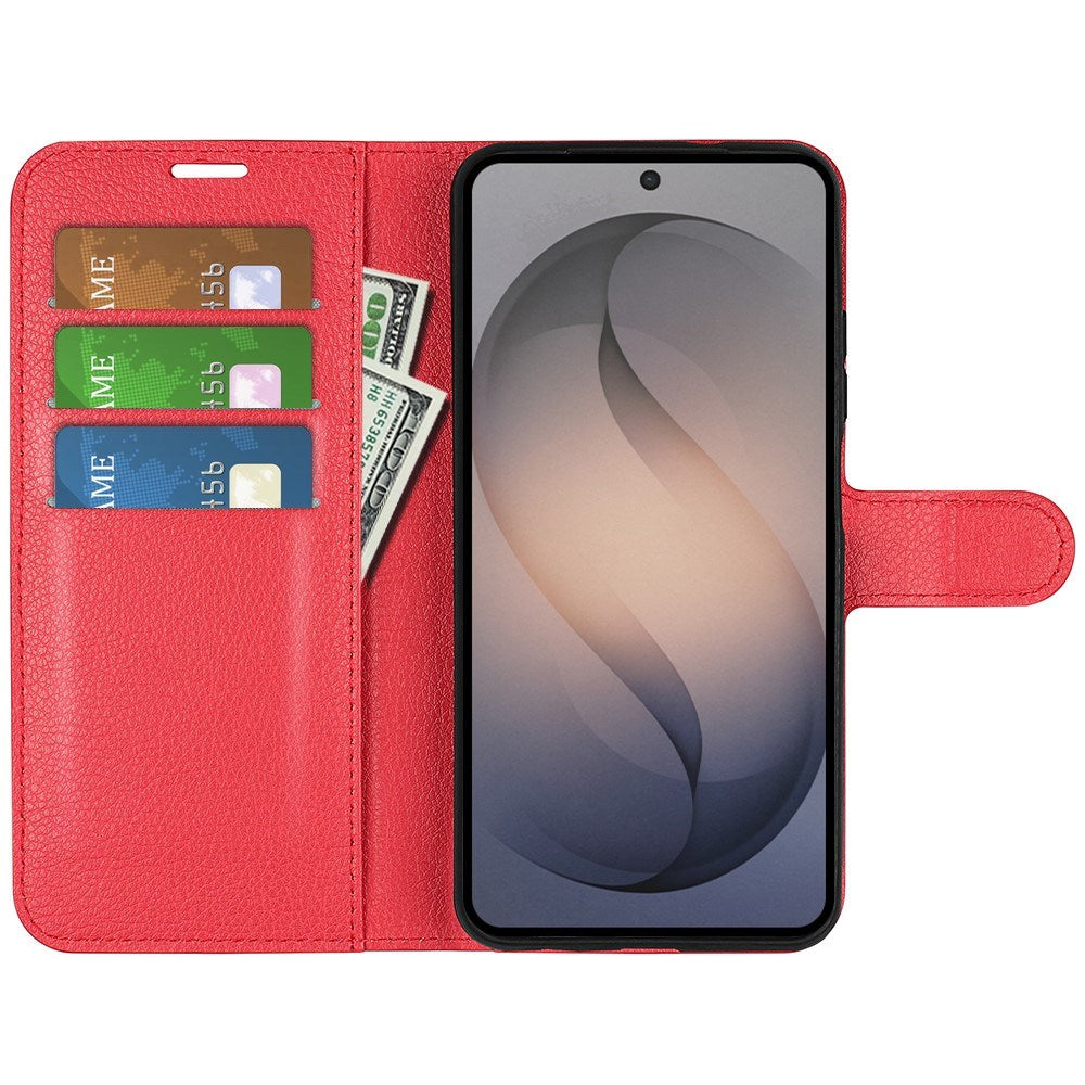 Samsung Galaxy S26 FE EIDERWOOD Flipcover m. Kortholder & Ståfunktion - Rød