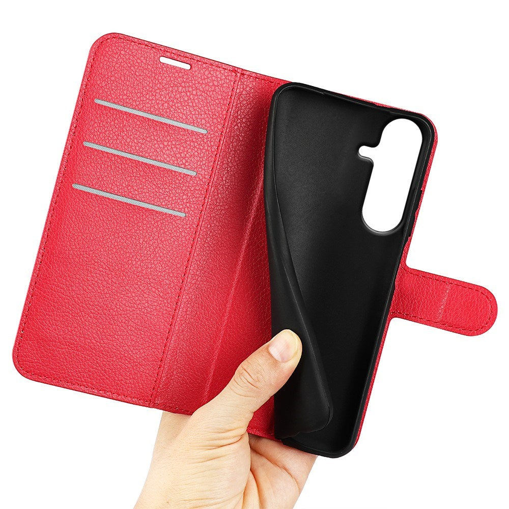 Samsung Galaxy S26 FE EIDERWOOD Flipcover m. Kortholder & Ståfunktion - Rød